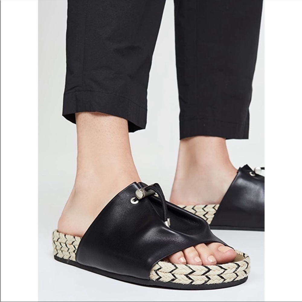 NWT Rag & Bone Eva Espadrilles Leather Slides 10 - Picture 2 of 16